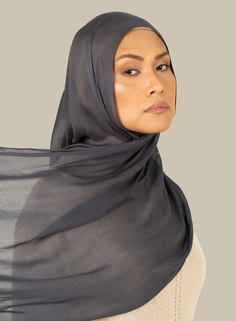 سيلكروز حجاب ضيق منسوج بلون كحلي